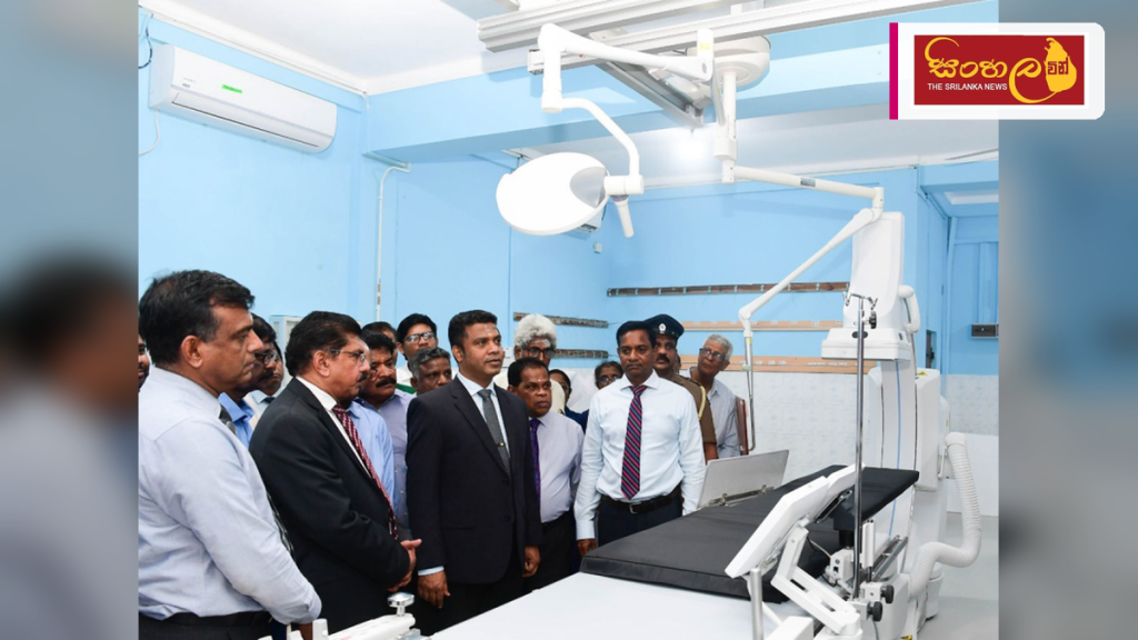 යාපනය ශික්ෂණ රෝහලට අති නවීන කැත් රසායනාගාරයක්