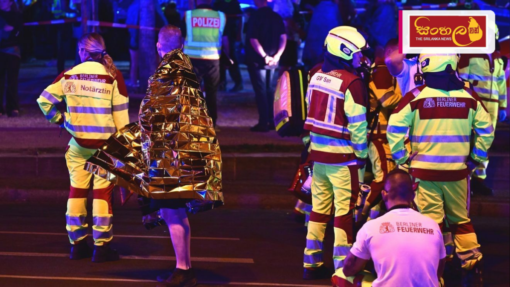 ජර්මනියේ බර්ලින් නුවර රිය අනතුරකින් පුද්ගලයෙකු මරුට: 16 දෙනෙකුට තුවාල