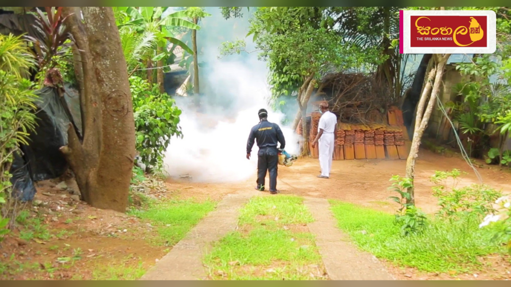 පළාත් හතක් ආවරණය වන පරිදි විශේෂ ඩෙංගු මර්දන සතියක් ඇරඹේ Headline: පළාත් හතක් ආවරණය වන පරිදි විශේෂ ඩෙංගු මර්දන සතියක් ඇරඹේ Intended image subject: Dengue prevention activities in a residential area Story summary: දිවයිනේ ඩෙංගු රෝගීන් වැඩ