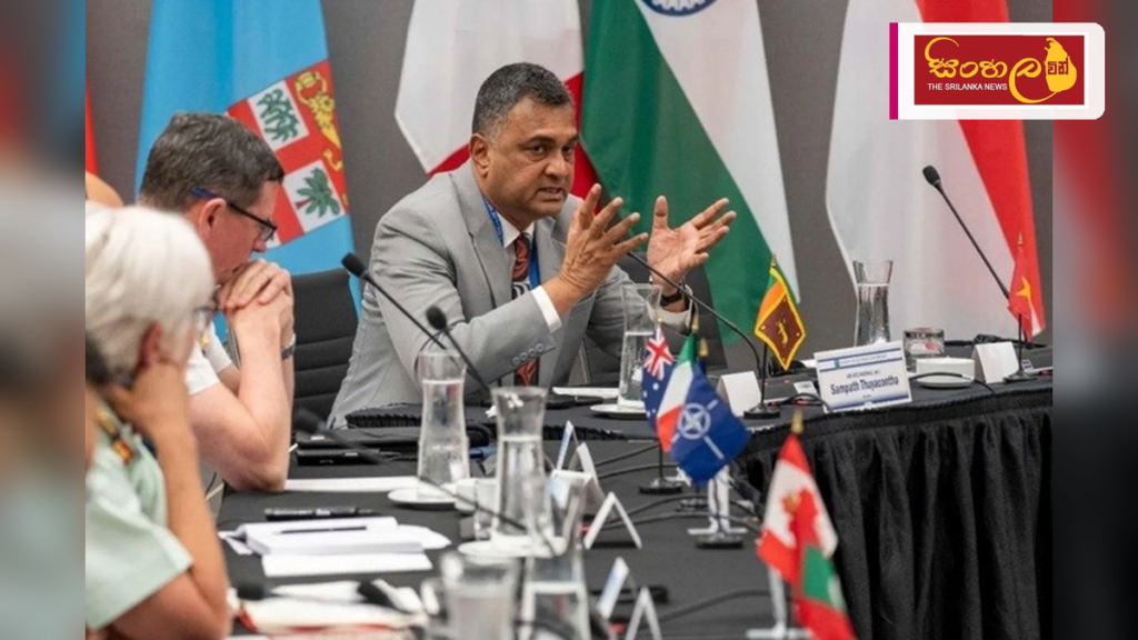 කැනඩාවේ පැවති ඉන්දු-පැසිෆික් ආරක්ෂක සමුළුවට ආරක්ෂක ලේකම් සහභාගී වේ Headline: කැනඩාවේ පැවති ඉන්දු-පැසිෆික් ආරක්ෂක සමුළුවට ආරක්ෂක ලේකම් සහභාගී වේ Intended image subject: Defence Secretary Air Vice Marshal Sampath Thuyacontha Story summary: කැනඩාවේ ව