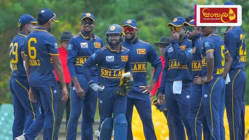 Headline: ආසියානු ක්‍රීඩා උළෙලේ අවසන් පූර්ව වටයට ශ්‍රී ලංකා ක්‍රිකට් කණ්ඩායම Intended image subject: Sri Lanka cricket team celebrating Story summary: ආසියානු ක්‍රීඩා උළෙලේ පිරිමි