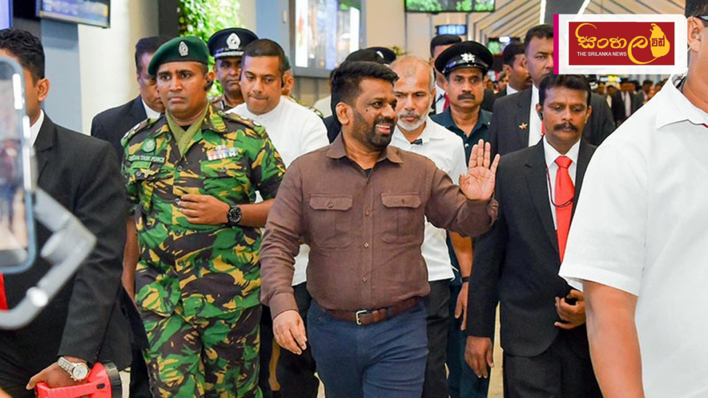 කටුනායක ගුවන්තොටුපොළට නව ජෙට් ඉන්ධන නළ මාර්ගයක් සහ ටැංකි සංකීර්ණයක් Headline: කටුනායක ගුවන්තොටුපොළට නව ජෙට් ඉන්ධන නළ මාර්ගයක් සහ ටැංකි සංකීර්ණයක් Intended image subject: President Anura Kumara Dissanayake at the project launch Story summary: ශ්රී