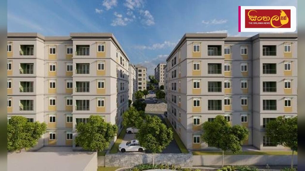 Headline: එකම දිනකදී නව නිවාස 5000ක් ජනතා අයිතියට Intended image subject: New housing project buildings Story summary: අඩු ආදායම්ලාභී පවුල් වෙනුවෙන් ඉදිකළ නව නිවාස 5000ක් ලෝක ජනාවා