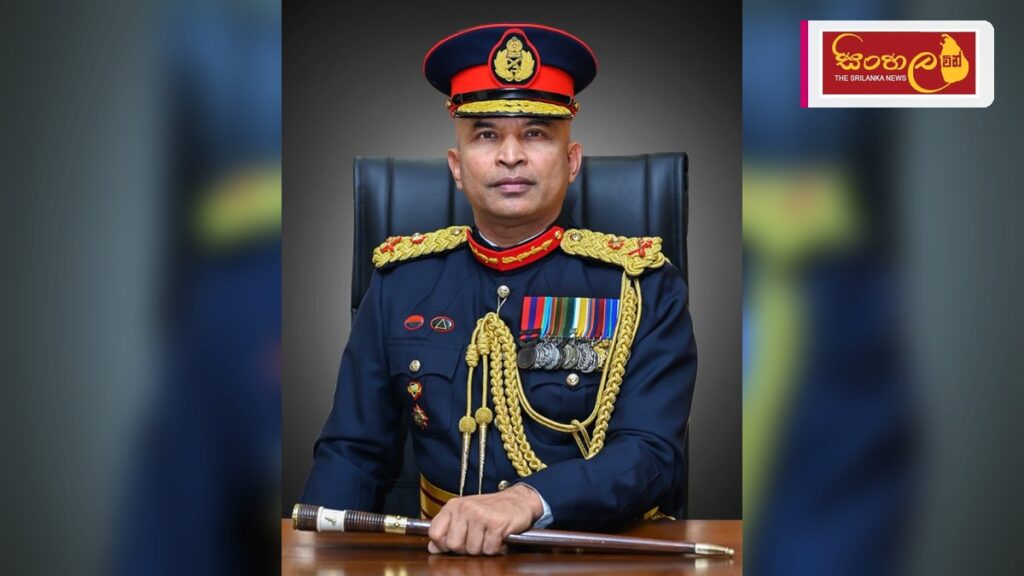 Headline: ශ්‍රී ලංකා යුද්ධ හමුදාවේ 77 වන සංවත්සරය වෙනුවෙන් විශේෂ ආගමික වැඩසටහනක් Intended image subject: Army Commander Lieutenant General Nilantha Premaratne at the religious cere