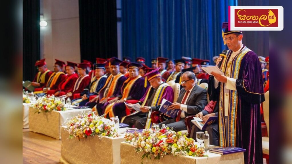 ජෙනරාල් ශ්රීමත් ජෝන් කොතලාවල ආරක්ෂක විශ්වවිද්යාලයේ 37 වැනි උපාධි ප්රදානෝත්සවය පැවැත්වේ Headline: ජෙනරාල් ශ්රීමත් ජෝන් කොතලාවල ආරක්ෂක විශ්වවිද්යාලයේ 37 වැනි උපාධි ප්රදානෝත්සවය පැවැත්වේ Intended image subject: General Sir John Kotelawala Defence University convocati