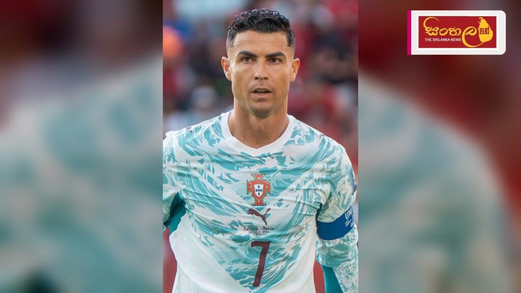Headline: ක්‍රිස්ටියානෝ රොනාල්ඩෝට පෘතුගාලයෙන් තාවකාලික තරග තහනමක් Intended image subject: Cristiano Ronaldo playing football Story summary: ජාතික කණ්ඩායමේ පුහුණුකරු සමඟ ඇතිවූ මතභේද