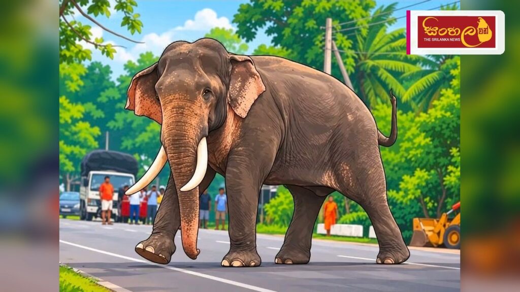 කාවන්තිස්සගේ වියෝවෙන් පසු තනිවූ ගල්ගමුවේ අලි රංචුව: සංවේදී දසුනක් සමාජ මාධ්යයේ Headline: කාවන්තිස්සගේ වියෝවෙන් පසු තනිවූ ගල්ගමුවේ අලි රංචුව: සංවේදී දසුනක් සමාජ මාධ්යයේ Intended image subject: Sri Lankan elephant standing near a road Story summary: ප්රකට දළ